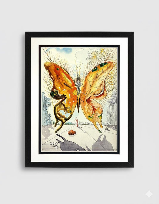 Dali Butterfly Print Gallery Framed Art