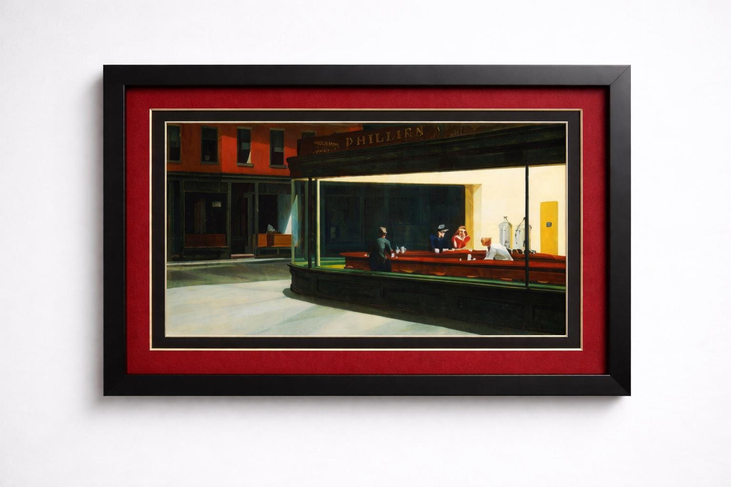 Edward Hopper Nighthawks Framed Print Premium