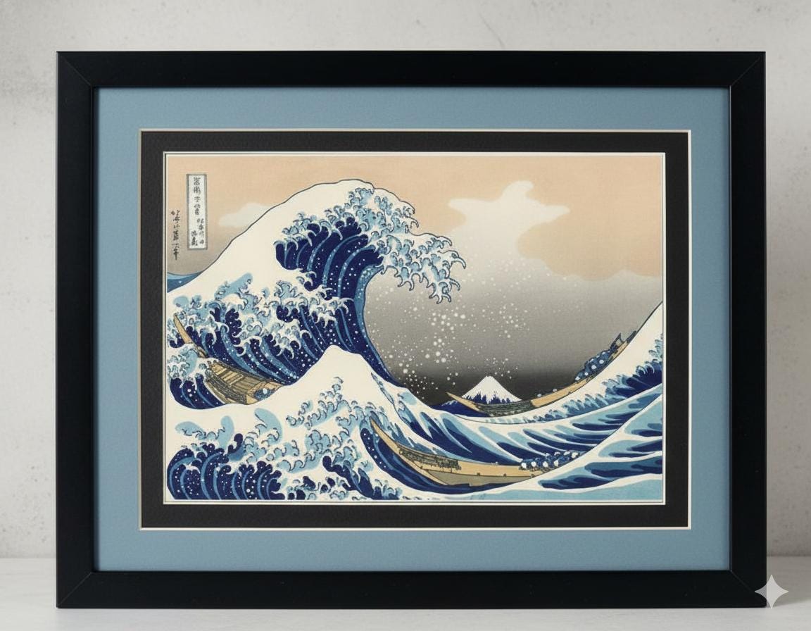 Hokusai Great Wave of Kanagua Framed Print