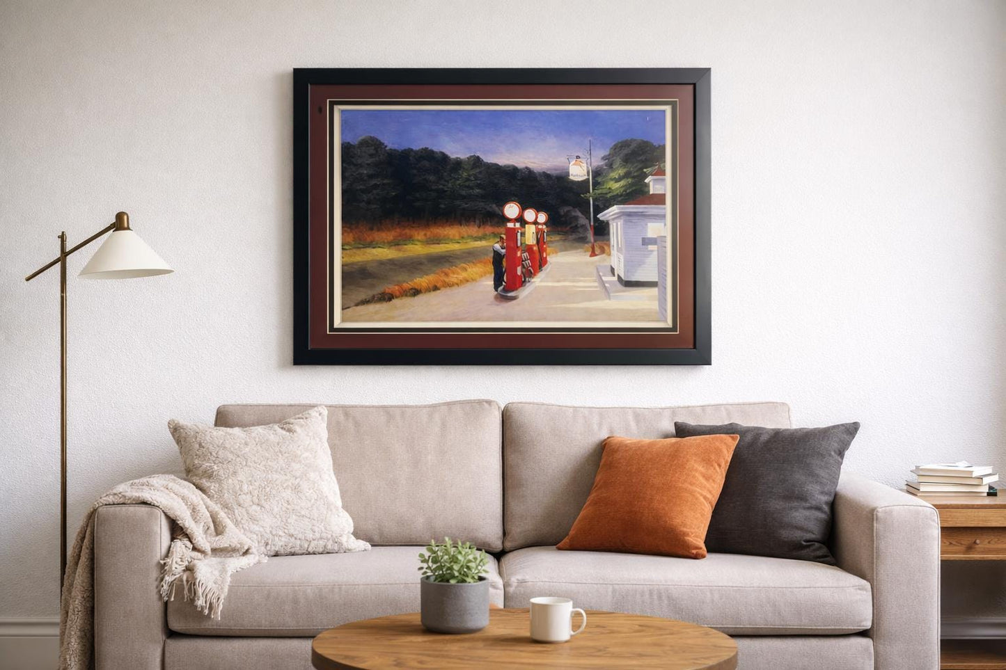 Edward Hopper “Gas” Framed Print