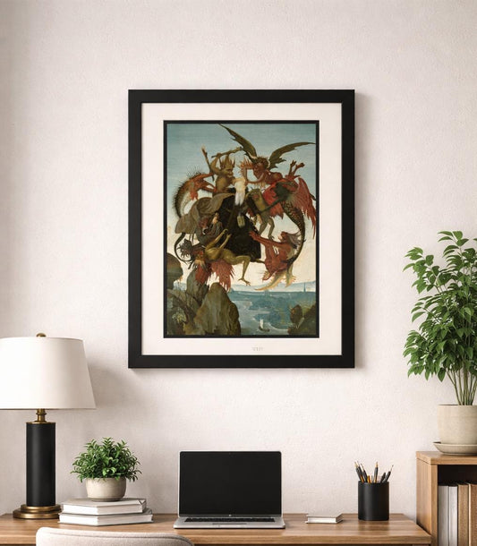 The Torment of Saint Anthony – Michelangelo | Framed Renaissance Art Print