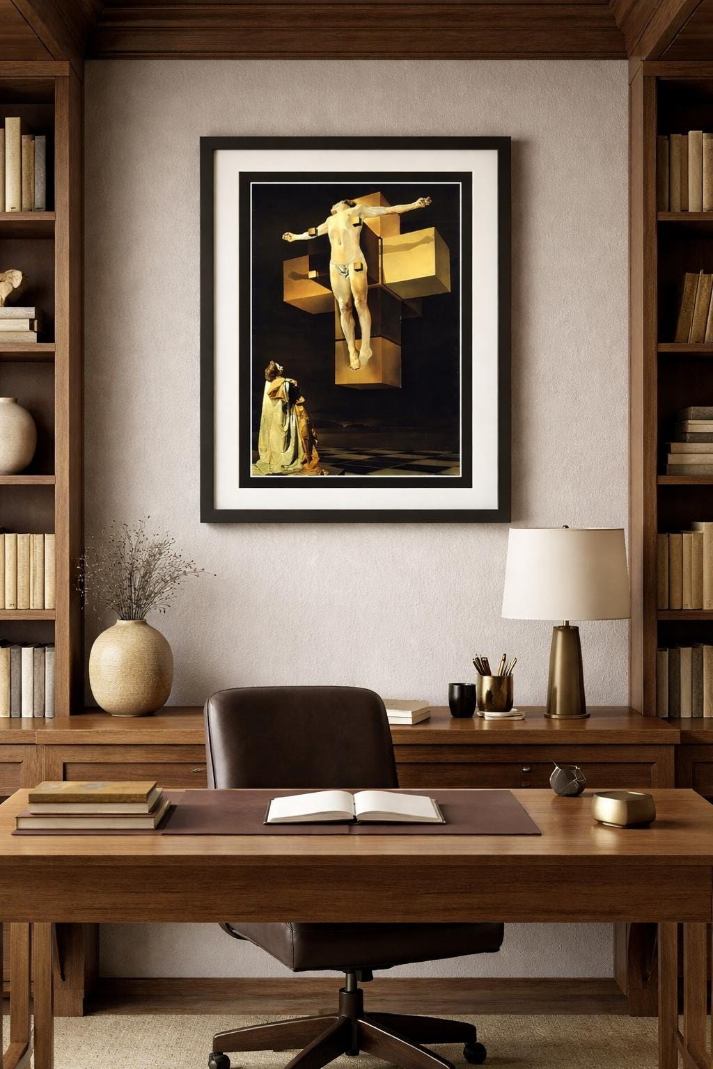 Christ of Saint John of the Cross by Salvador Dalí Framed Print