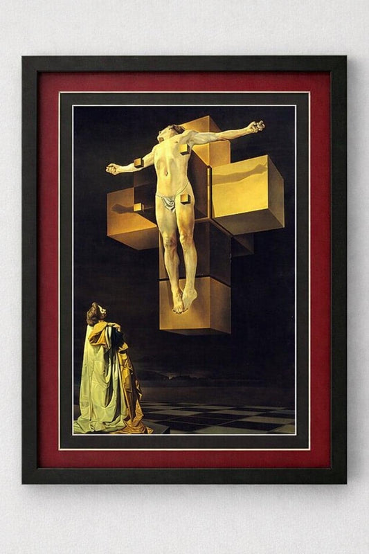Christ of Saint John of the Cross by Salvador Dalí Framed Print