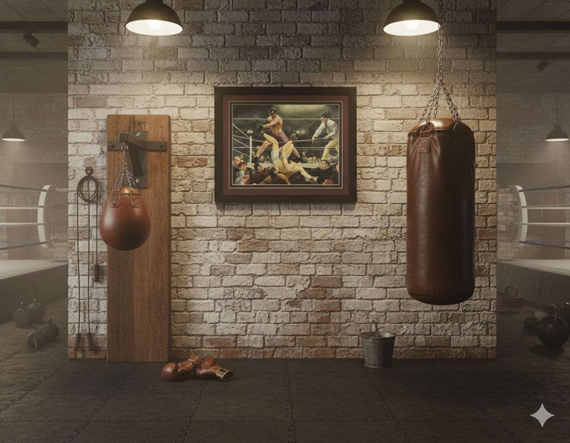 Dempsey vs Firpo Finest Quality Framed Art Print