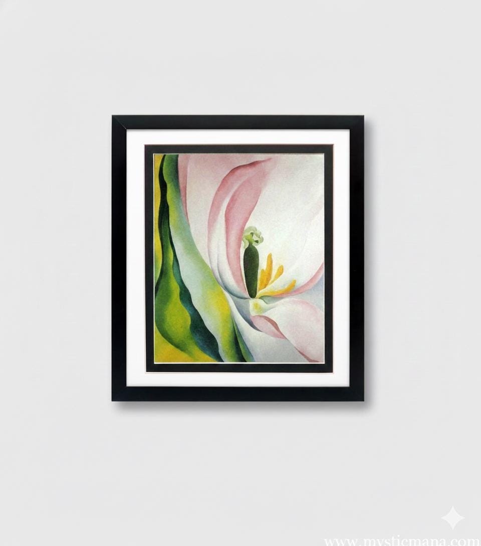 Pink Flower by Georgia O’Keeffe Framed Print