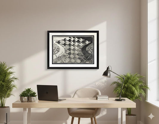 M.C. Escher Night and Day Print Fine Art Poster