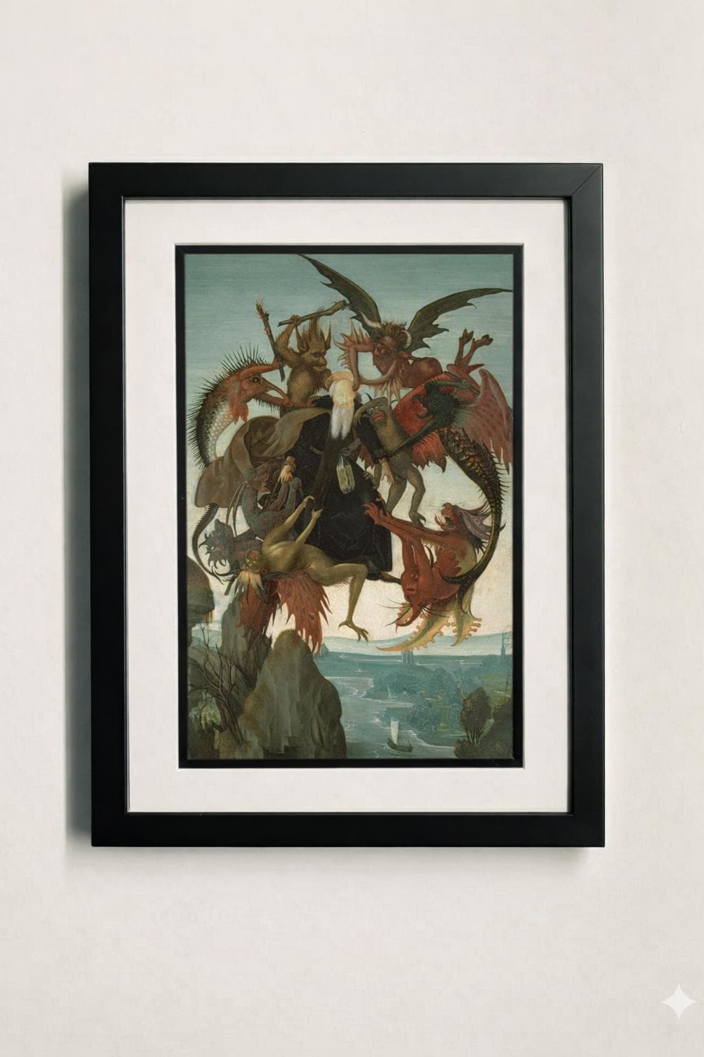 The Torment of Saint Anthony – Michelangelo | Framed Renaissance Art Print