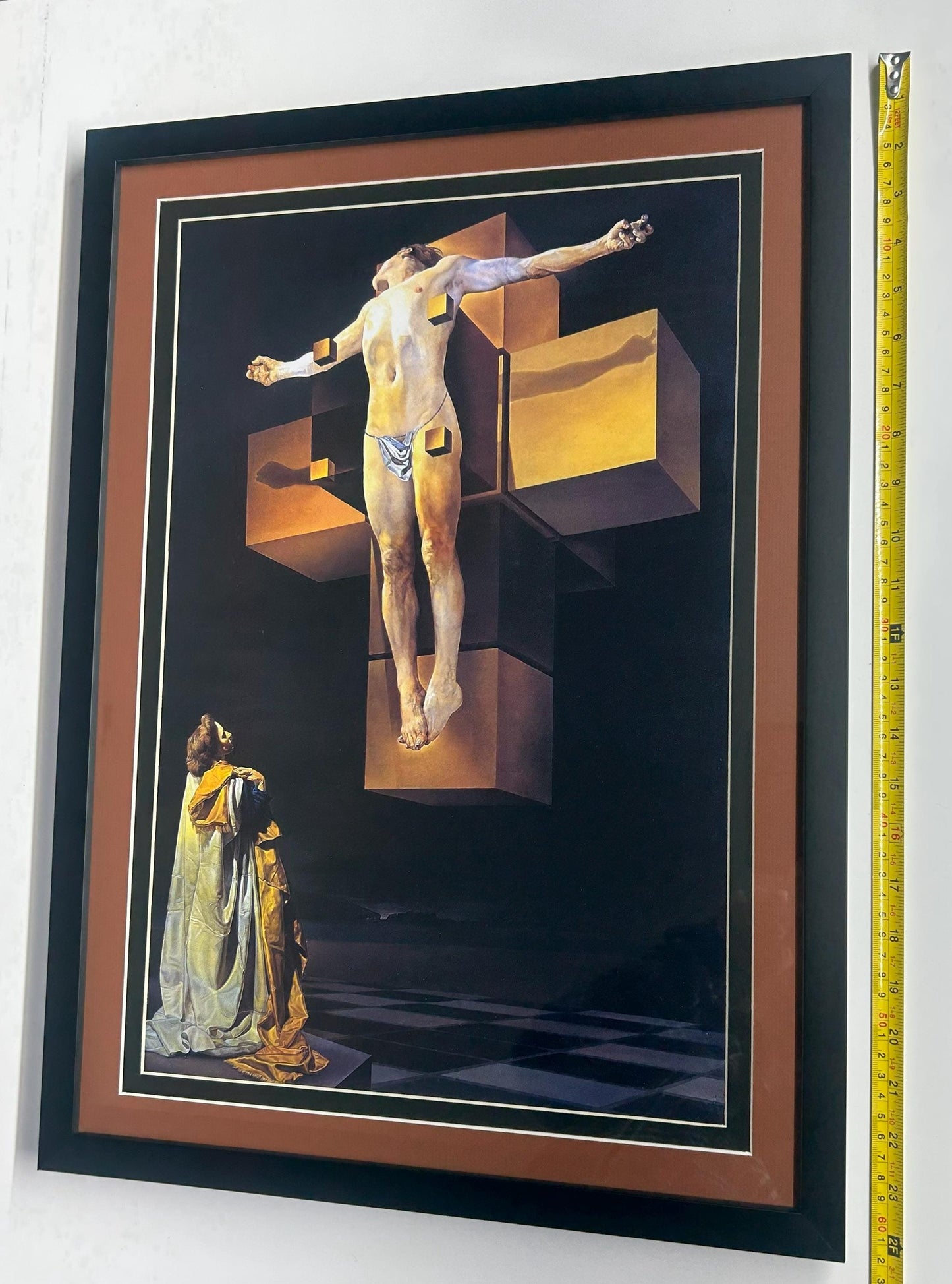 Christ of Saint John of the Cross by Salvador Dalí Framed Print