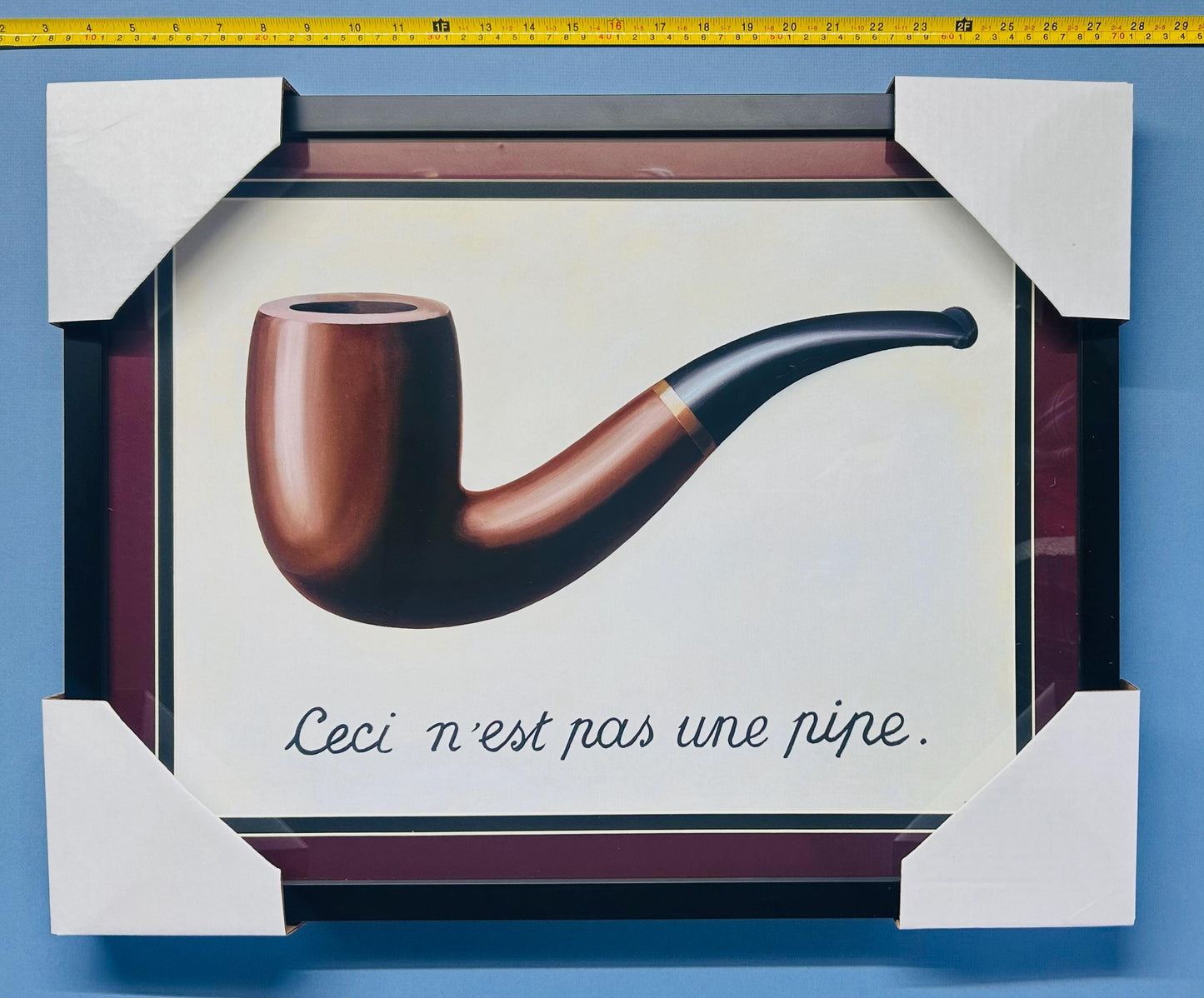 René Magritte Framed Art Print Pipe