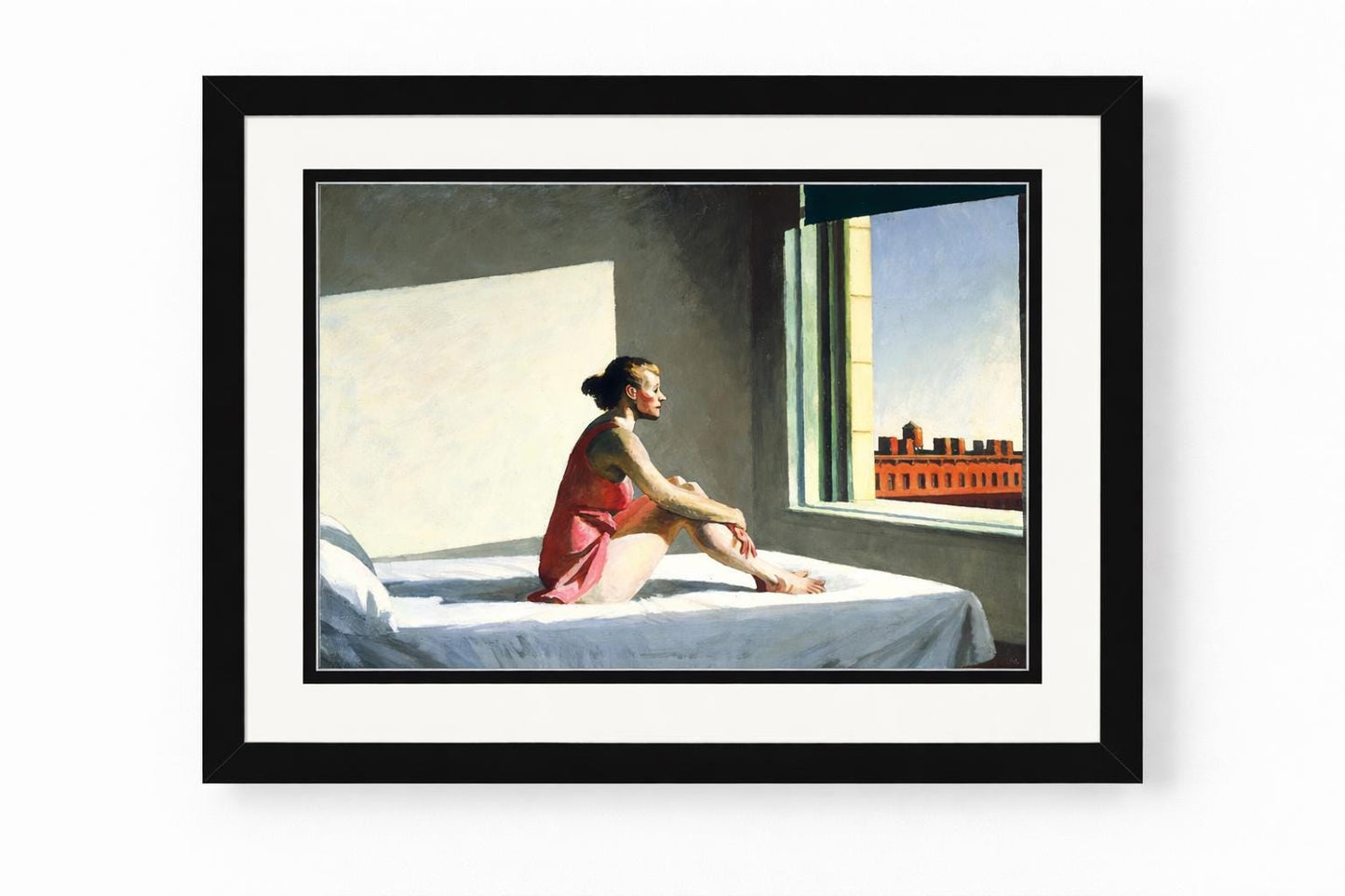 Morning Sun by Edward Hopper. Premium Framed Print