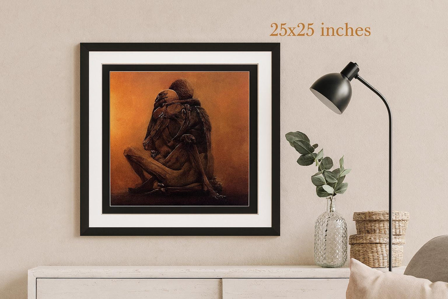 Beksiński Art Posters Framed Print Set of 4