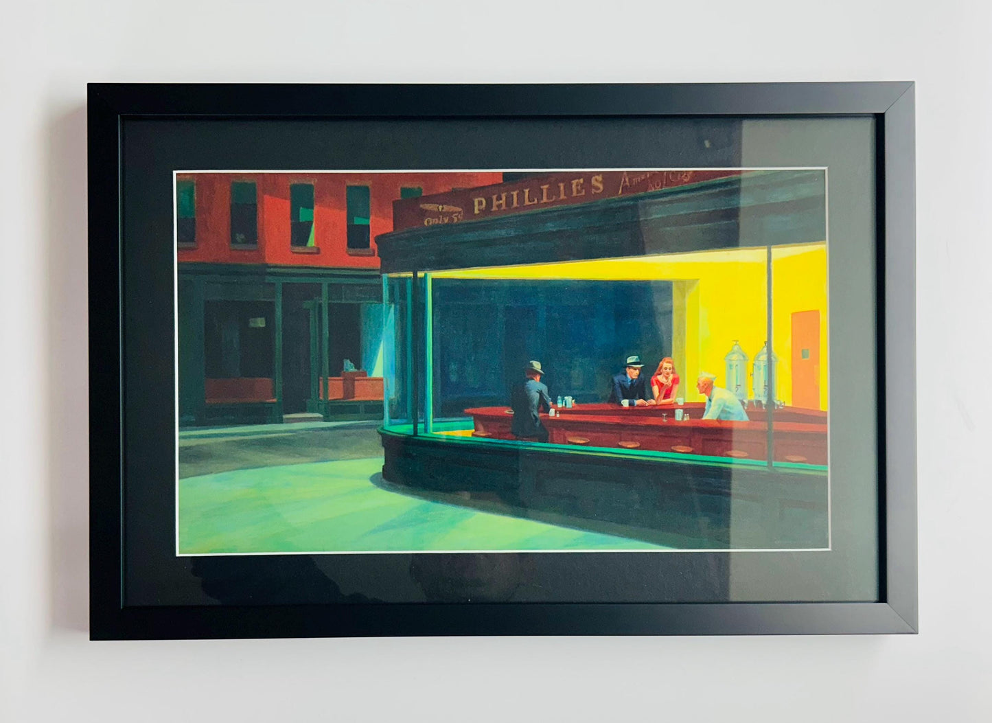 Edward Hopper Nighthawks Framed Print Premium