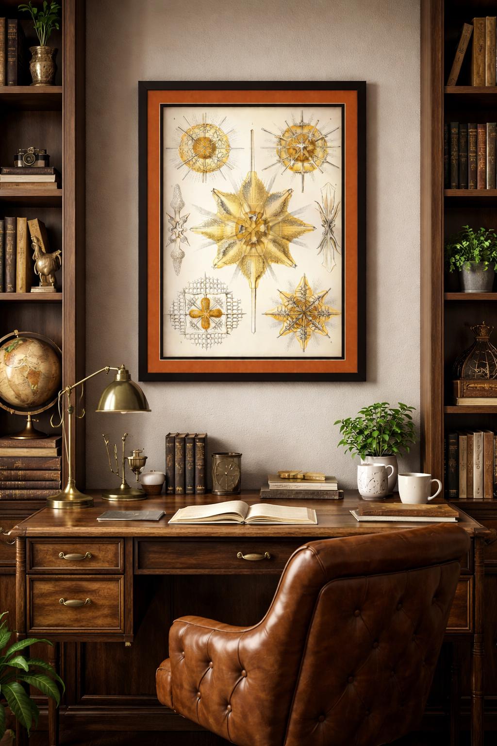 Radiolaria by Ernst Haeckel Framed Print – Antique Marine Biology Illustration – Scientific Art – Natural History Wall Decor
