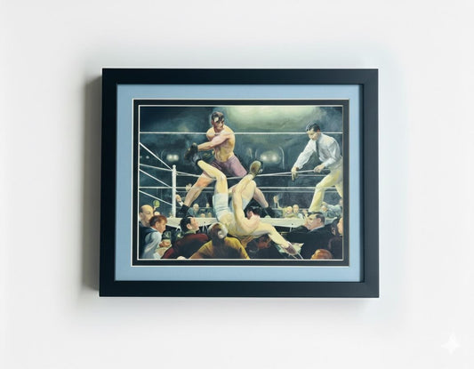 Dempsey vs Firpo Finest Quality Framed Art Print