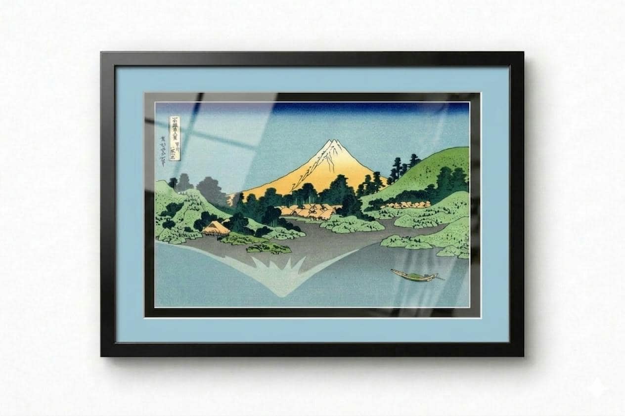 Hokusai The Lake of Hakone Framed Print