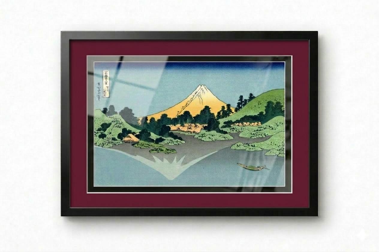 Hokusai The Lake of Hakone Framed Print