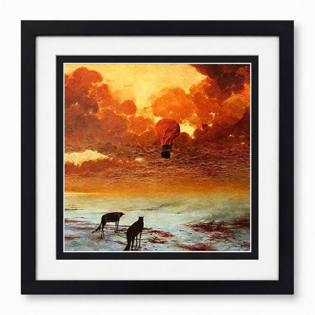 Beksiński Art Posters Framed Print Set of 4