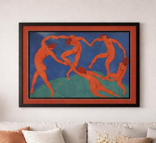 Matisse Dance Framed Print – Henri Matisse La Danse Wall Art – Fauvism Modern Art – Colorful Museum Poster – Large Living Room Decor