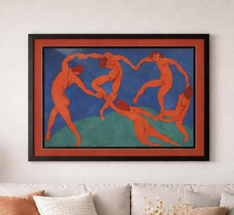 Matisse Dance Framed Print – Henri Matisse La Danse Wall Art – Fauvism Modern Art – Colorful Museum Poster – Large Living Room Decor