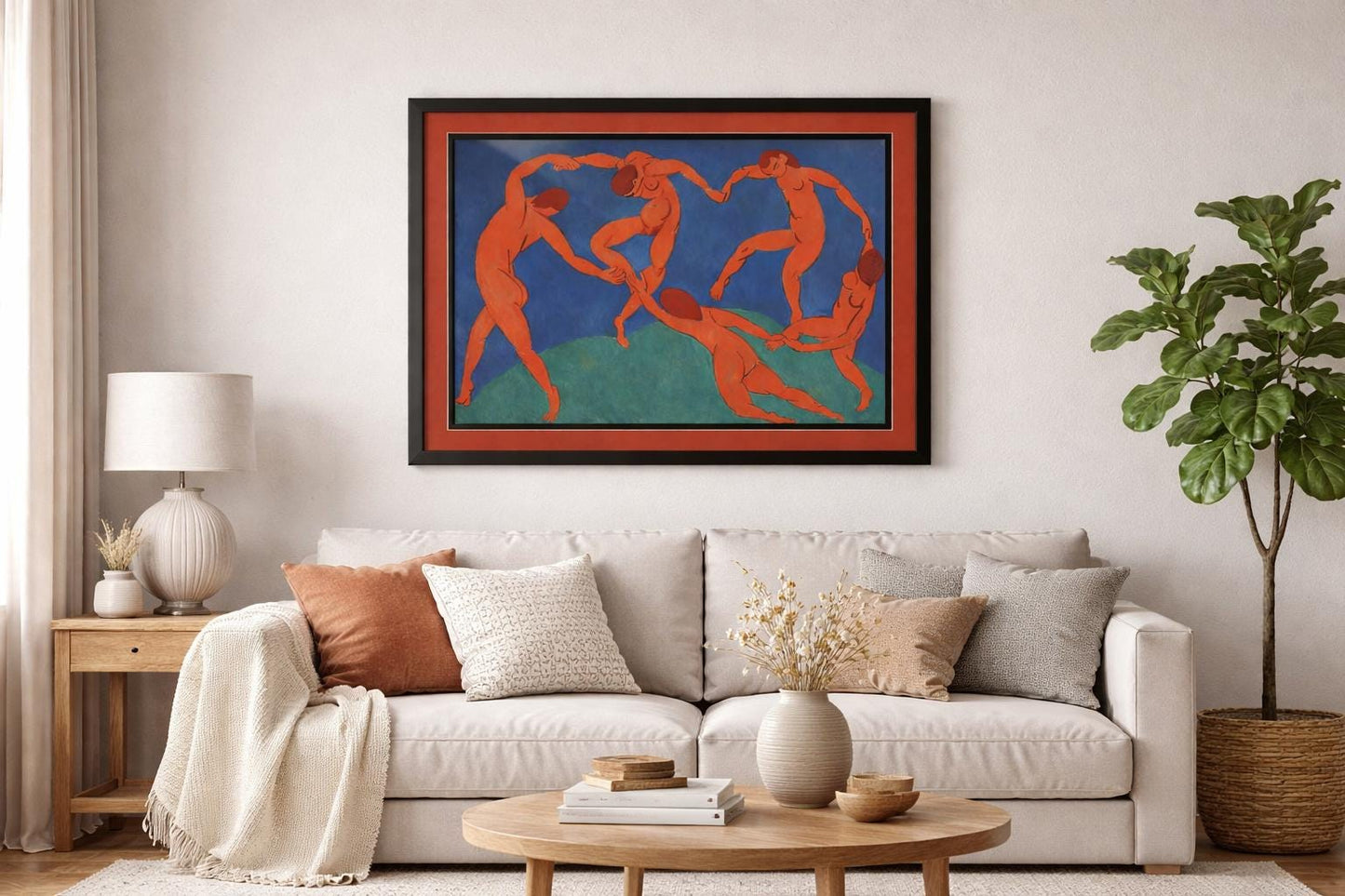 Matisse Dance Framed Print – Henri Matisse La Danse Wall Art – Fauvism Modern Art – Colorful Museum Poster – Large Living Room Decor