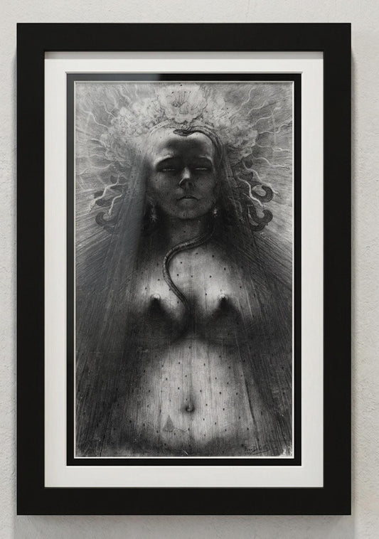 Jean Delville Medusa Print – Dark Academia Wall Art, Symbolist Occult Decor, Gothic Mythology Artwork, Macabre Fine Art, Esoteric Gift