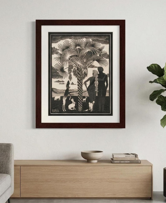 Paradise Lost Art by M.C. Escher Art Framed Print