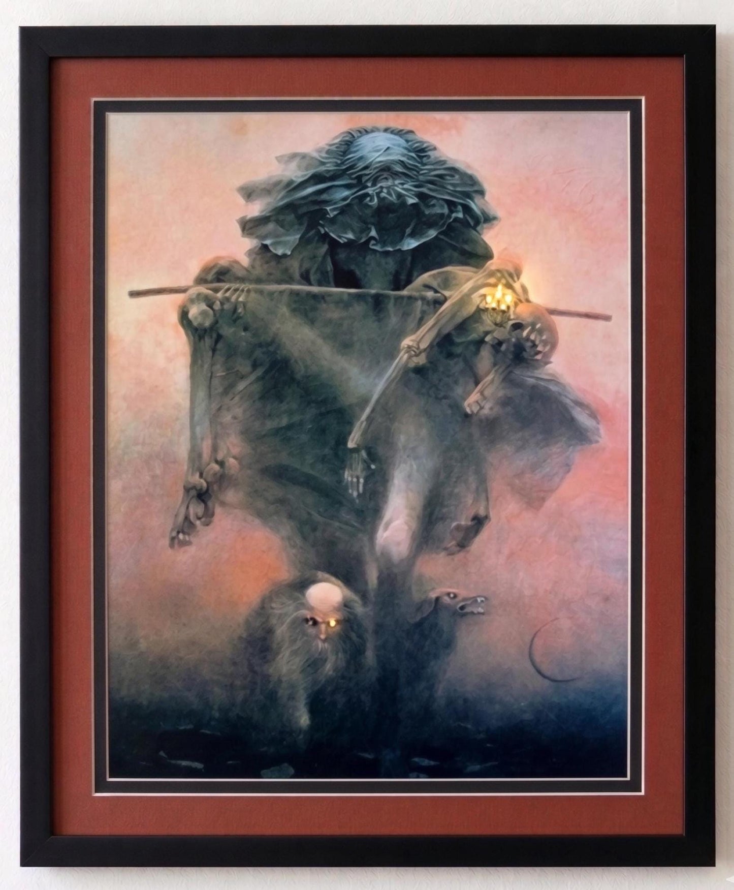 Zdzislaw Beksinski Art Print -The Wizard- Surrealism Wall Art - Dark Fantasy Dystopian Home Decor