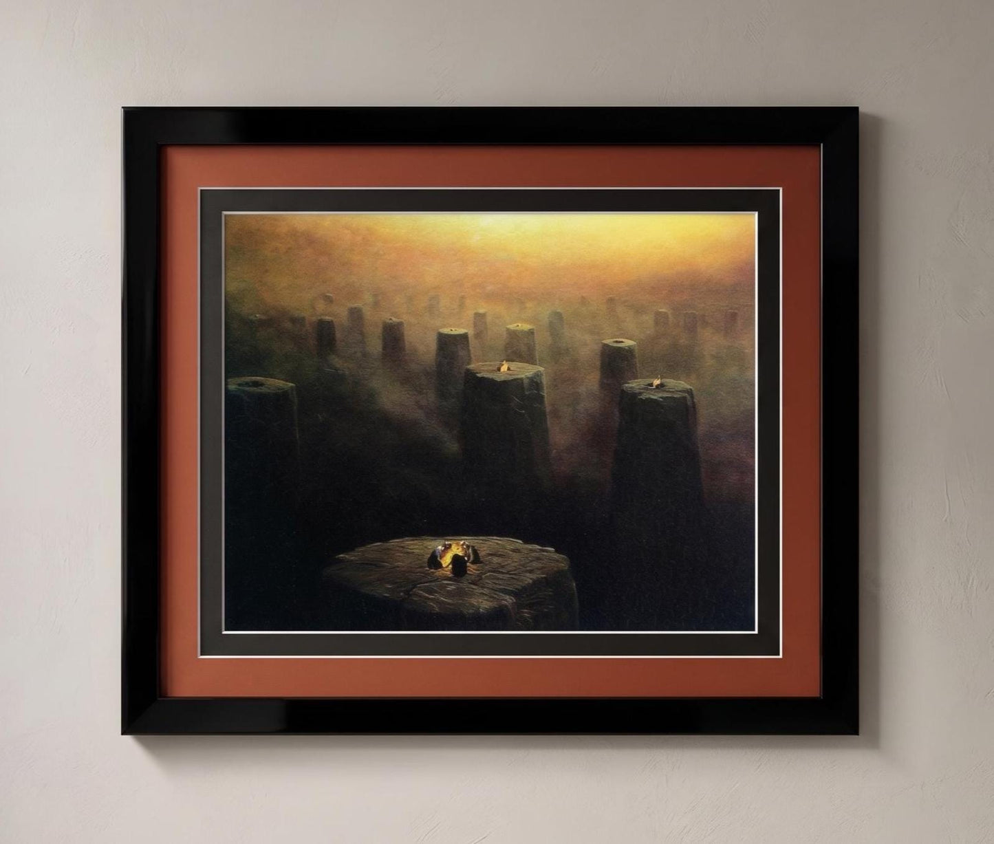 Beksinski Witches Art Print -Framed Polish Surrealism Wall Art