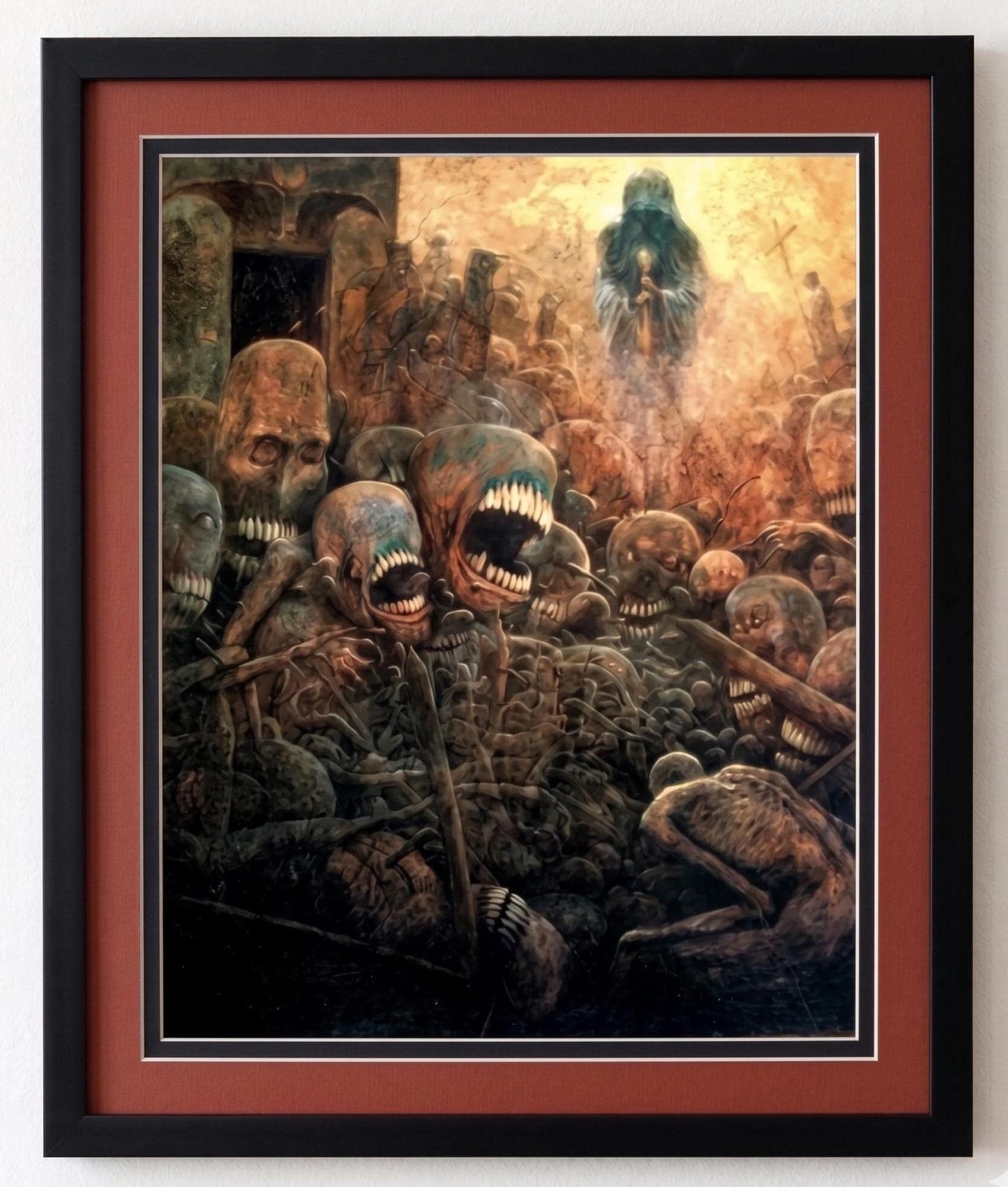 Zdzislaw Beksinski Art Print -Grim Reaper- Surrealism Wall Art - Dark Fantasy Dystopian Home Decor