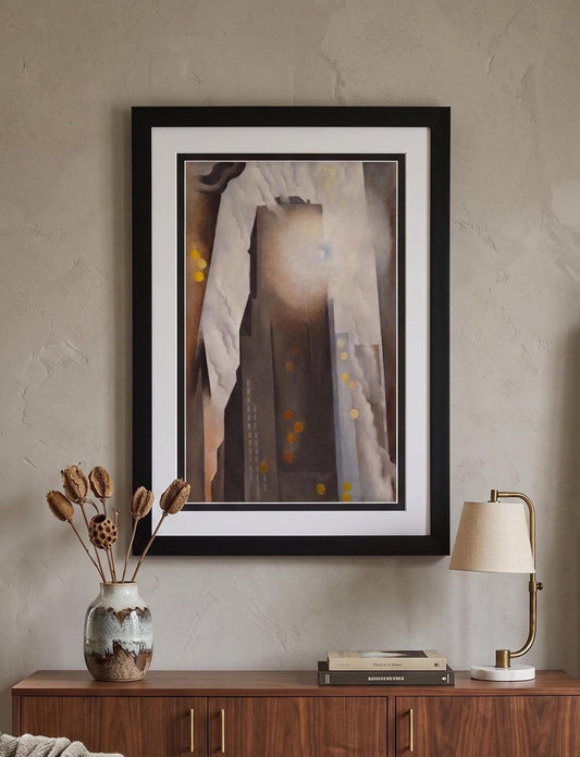 Georgia O'Keeffe The Shelton with Sunspots Print, Modernist New York Cityscape
