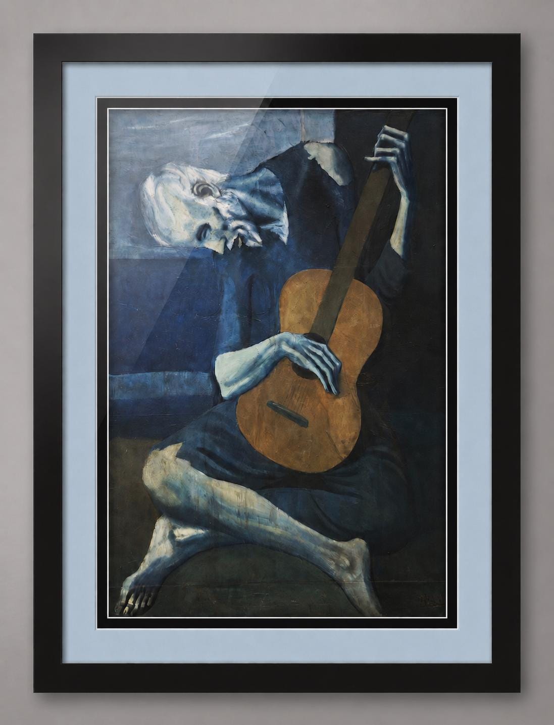 Picasso The Old Guitarist Framed Fine Art Print Gallery Framing