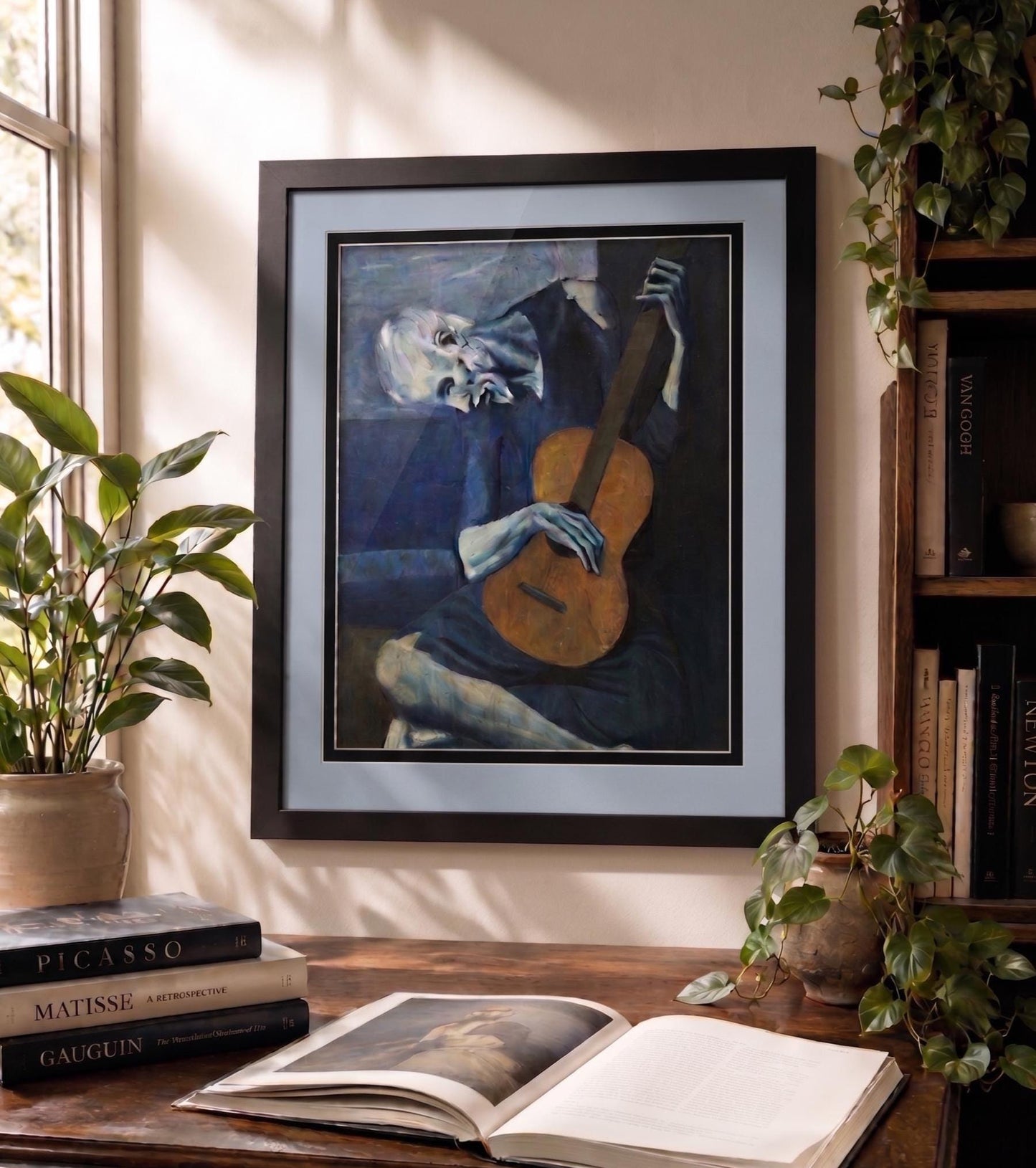 Picasso The Old Guitarist Framed Fine Art Print Gallery Framing