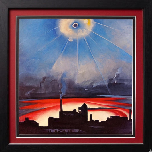New York by Georgia O'Keefe Art Framed Print with Double Mat