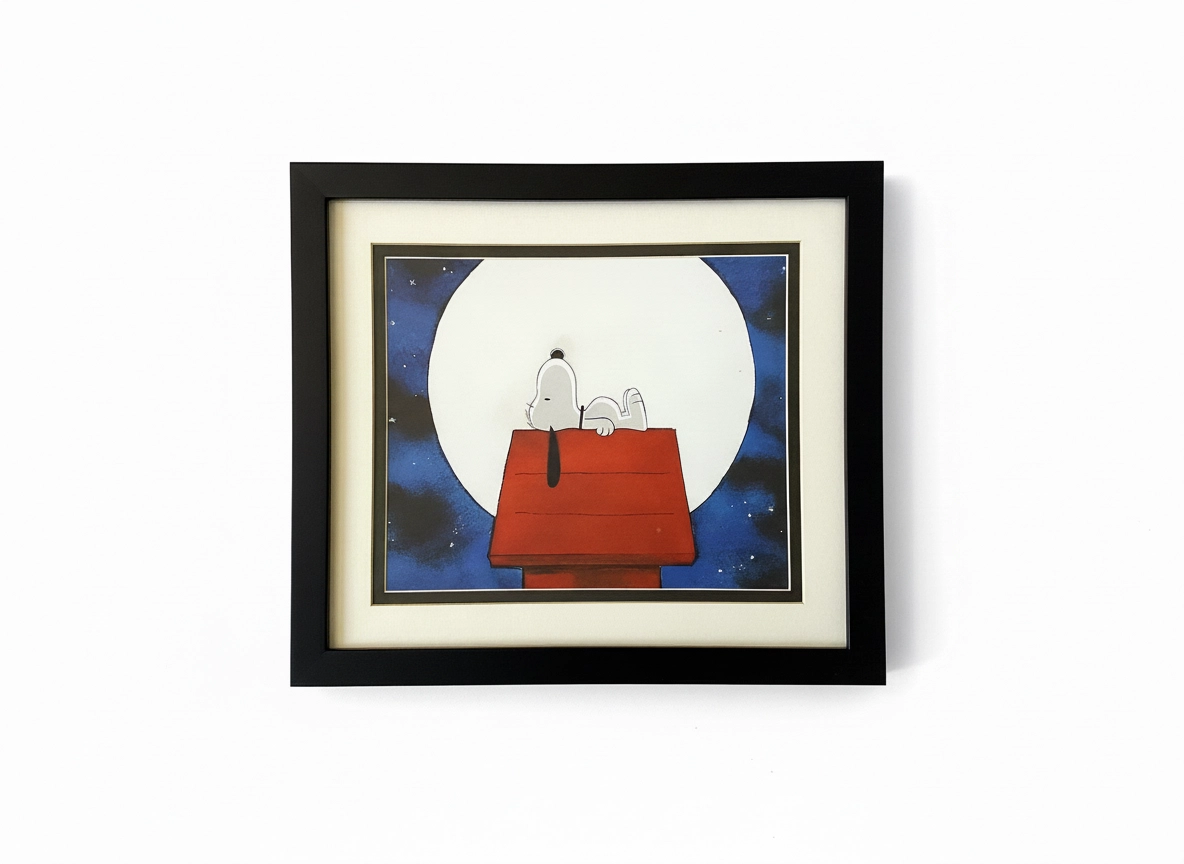 Snoopy Inspirational The Dreamer Poster Framed