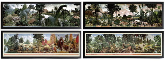 Age of Reptiles and Age of Mammals Murals By Zallinger