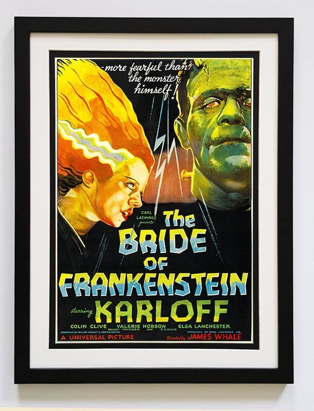 Bride of Frankenstein Movie Poster Framed